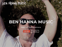 Tablet Screenshot of benhannamusic.com